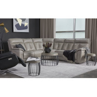 Coasta Power Reclining Leather Sectional - Available With Power Tilt Headrest | Power Lumbar