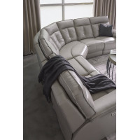 Coasta Power Reclining Leather Sectional - Available With Power Tilt Headrest | Power Lumbar
