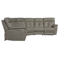 Coasta Power Reclining Leather Sectional - Available With Power Tilt Headrest | Power Lumbar