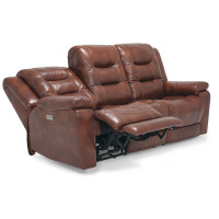 Lenna Power Reclining Leather Sofa or Set - Available With Power Tilt Headrest | Power Lumbar