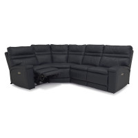 Tolia Power Reclining Leather Sectional - Available With Power Tilt Headrest | Power Lumbar