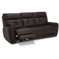 Wessa Power Reclining Leather Sofa or Set - Available With Power Tilt Headrest | Power Lumbar