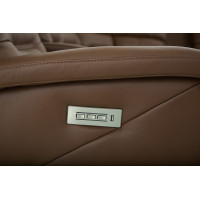Adria Power Reclining Leather Sectional - Available With Power Tilt Headrest | Power Lumbar