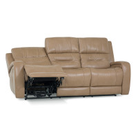 Adria Power Reclining Leather Sofa or Set - Available With Power Tilt Headrest | Power Lumbar