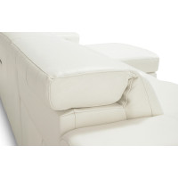 Elira Power Reclining Leather Sectional with Power Adjustable Headrest