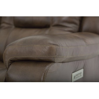 Lenna Power Reclining Leather Sectional - Available With Power Tilt Headrest | Power Lumbar