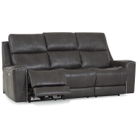 Tessa Bay Power Reclining Leather Sofa or Set - Available With Power Tilt Headrest | Power Lumbar