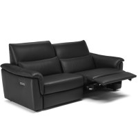 Natuzzi Editions C176 Amorevole Power Reclining Leather Sofa or Set - Available With Power Tilt Headrest | Power Lumbar