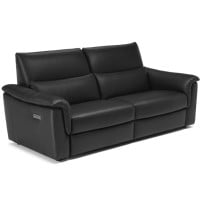 Natuzzi Editions C176 Amorevole Power Reclining Leather Sofa or Set - Available With Power Tilt Headrest | Power Lumbar