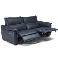 Natuzzi Editions C176 Amorevole Power Reclining Leather Sofa or Set - Available With Power Tilt Headrest | Power Lumbar