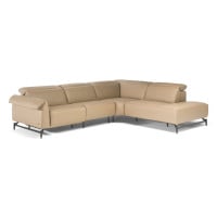 Natuzzi Editions C143 Leggiadro Power Reclining Leather Sectional | Adjustable Headrest