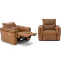 Natuzzi Editions C176 Amorevole Power Reclining Leather Sofa or Set - Available With Power Tilt Headrest | Power Lumbar