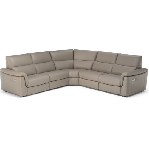 Natuzzi Editions C176 Amorevole Power Reclining Leather Sectional - Available With Power Tilt Headrest | Power Lumbar