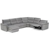 Natuzzi Editions C176 Amorevole Power Reclining Leather Sectional - Available With Power Tilt Headrest | Power Lumbar