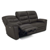 Kaela Power Reclining Leather Sofa or Set - Available With Power Tilt Headrest | Power Lumbar