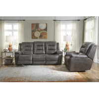 Lenna Power Reclining Leather Sofa or Set - Available With Power Tilt Headrest | Power Lumbar