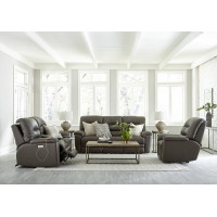 Kaela Power Reclining Leather Sofa or Set - Available With Power Tilt Headrest | Power Lumbar