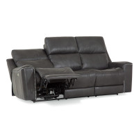 Tessa Bay Power Reclining Leather Sofa or Set - Available With Power Tilt Headrest | Power Lumbar