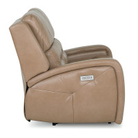 Adria Power Reclining Leather Sofa or Set - Available With Power Tilt Headrest | Power Lumbar