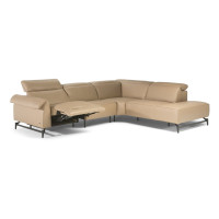 Natuzzi Editions C143 Leggiadro Power Reclining Leather Sectional | Adjustable Headrest