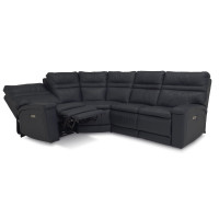 Tolia Power Reclining Leather Sectional - Available With Power Tilt Headrest | Power Lumbar