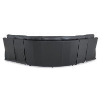 Tessa Bay Power Reclining Leather Sectional - Available With Power Tilt Headrest | Power Lumbar