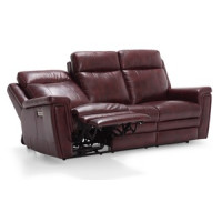 Anselia Power Reclining Leather Sofa or Set - Available With Power Tilt Headrest