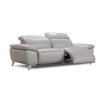 Liora Power Reclining Leather Sofa or Set with Manual Adjustable Headrest