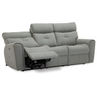 Marath Power Reclining Leather Sofa or Set with Power Tilt Headrest