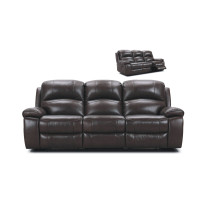Gala Power Reclining Leather Sofa or Set with Power Tilt Headrest