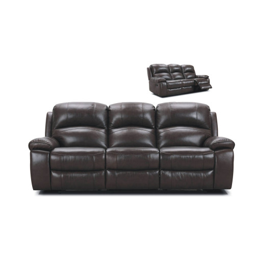 Gala Power Reclining Leather Sofa or Set with Power Tilt Headrest