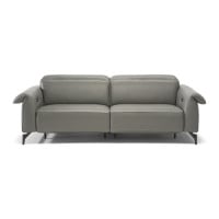Natuzzi Editions C143 Leggiadro Power Reclining Leather Sofa or Set | Adjustable Headrest
