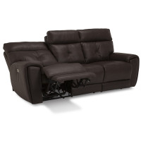 Wessa Power Reclining Leather Sofa or Set - Available With Power Tilt Headrest | Power Lumbar