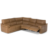 Natuzzi Editions C070 Brama Power Reclining Leather Sectional - Available With Power Tilt Headrest | Power Lumbar