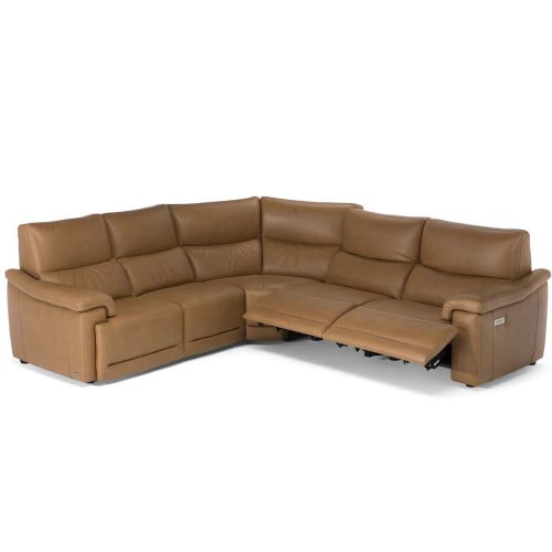 Natuzzi Editions C070 Brama Power Reclining Leather Sectional - Available With Power Tilt Headrest | Power Lumbar