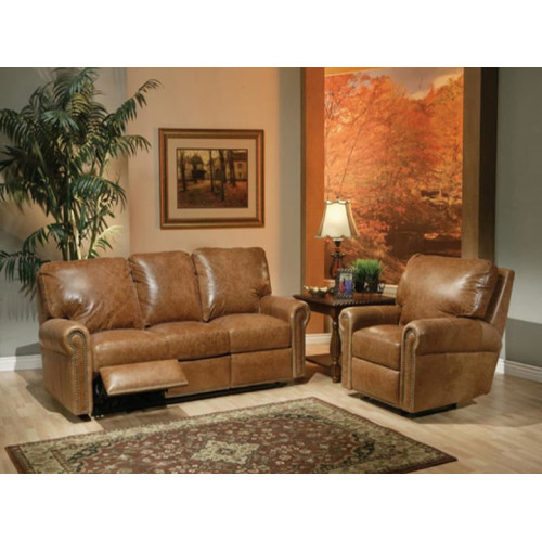 Omnia Dakota Reclining Leather Sofa or Set | Reclining Leather Sectional