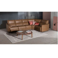 Natuzzi Editions C070 Brama Power Reclining Leather Sectional - Available With Power Tilt Headrest | Power Lumbar