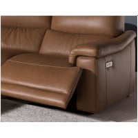 Natuzzi Editions C070 Brama Power Reclining Leather Sectional - Available With Power Tilt Headrest | Power Lumbar