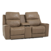 Tessa Bay Power Reclining Leather Sofa or Set - Available With Power Tilt Headrest | Power Lumbar