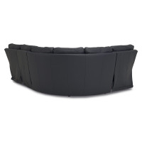 Tolia Power Reclining Leather Sectional - Available With Power Tilt Headrest | Power Lumbar