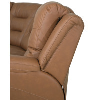 Lenna Power Reclining Leather Sectional - Available With Power Tilt Headrest | Power Lumbar