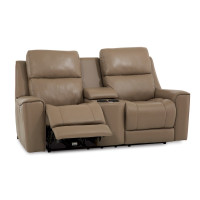 Tessa Bay Power Reclining Leather Sofa or Set - Available With Power Tilt Headrest | Power Lumbar