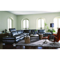 Elira Power Reclining Leather Sectional with Power Adjustable Headrest