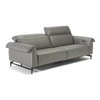 Natuzzi Editions C143 Leggiadro Power Reclining Leather Sofa or Set | Adjustable Headrest