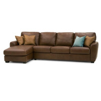 Viora Leather Sectional