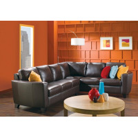 Trina Bay Leather Sectional