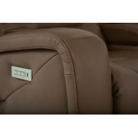 Adria Power Reclining Leather Sectional - Available With Power Tilt Headrest | Power Lumbar