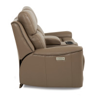 Tessa Bay Power Reclining Leather Sofa or Set - Available With Power Tilt Headrest | Power Lumbar