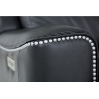 Tessa Bay Power Reclining Leather Sectional - Available With Power Tilt Headrest | Power Lumbar
