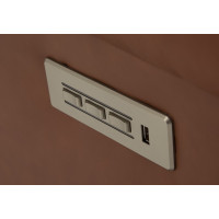 Kaela Power Reclining Leather Sectional - Available With Power Headrest | Power Lumbar